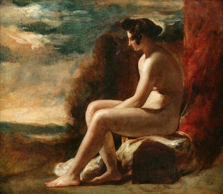William Etty - Seated Nude in a Landscape.webp
