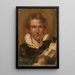Självporträtt - William Etty — inramlat konstverk på väggen