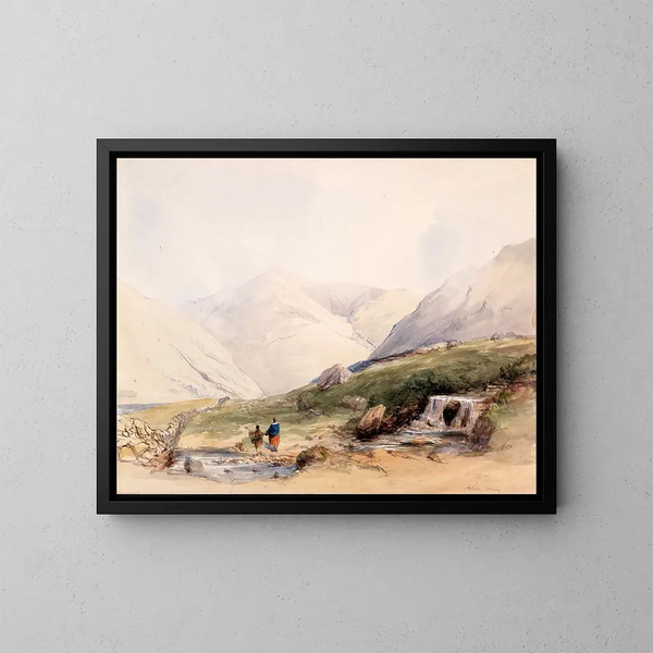 Vue nära Delphi, Galway County - William Evans d'Eton — inramlat konstverk på väggen