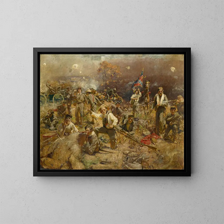 Lutte glorieuse - William Gilbert Gaul — inramlat konstverk på väggen