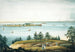 La baie de New York et l'île Governors vues depuis Brooklyn Heights - William Guy Wall — vy av konstverket