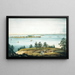 La baie de New York et l'île Governors vues depuis Brooklyn Heights - William Guy Wall — inramlat konstverk på väggen
