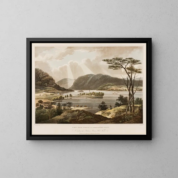 Vue de Fishkill vers West Point - William Guy Wall — inramlat konstverk på väggen