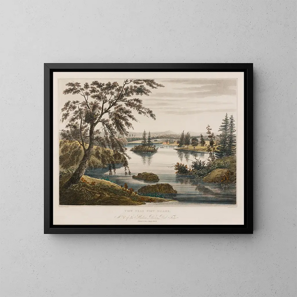Vue près de Fort Miller - William Guy Wall — inramlat konstverk på väggen
