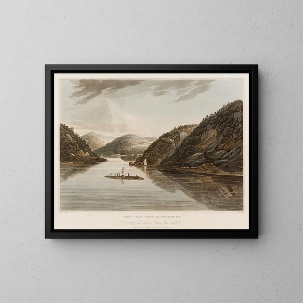 Vue près de Fort Montgomery - William Guy Wall — inramlat konstverk på väggen