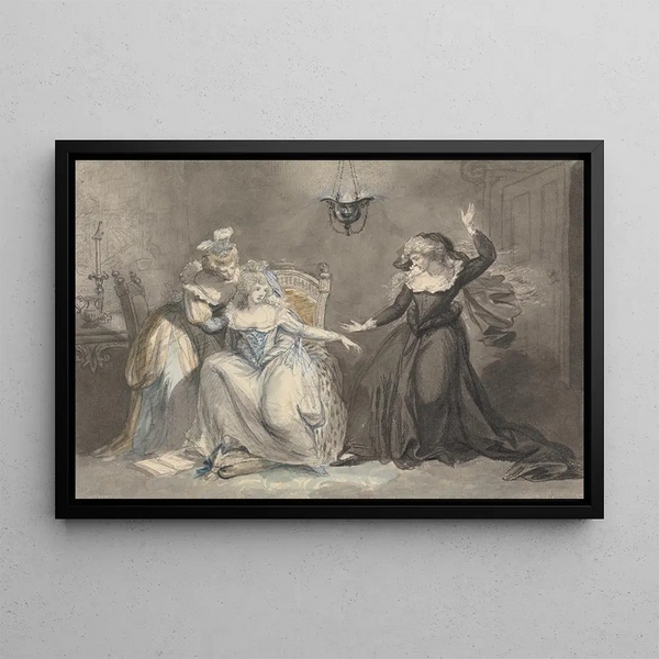 William Hamilton - A Dramatic Scene with Three Women in an Interior.webp
