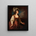 Portrait av Sarah Siddons i rollen som Zara - William Hamilton — inramlat konstverk på väggen