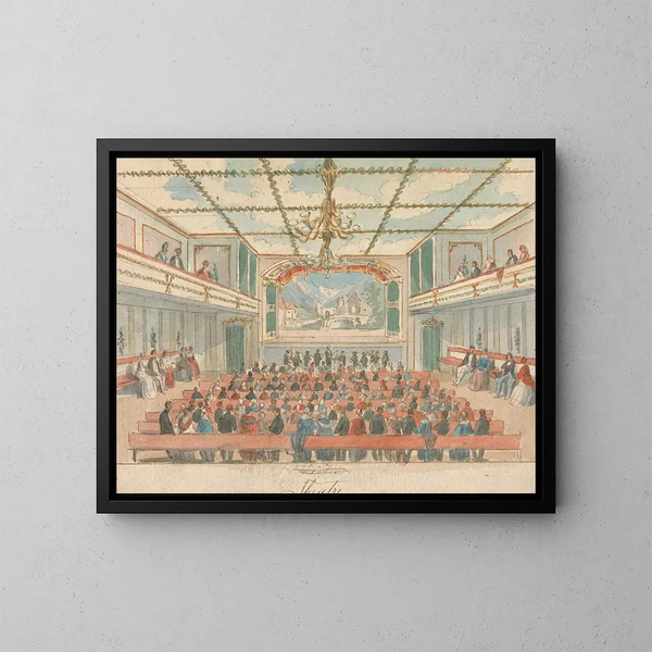 Teater - William Henry Brooke — inramlat konstverk på väggen