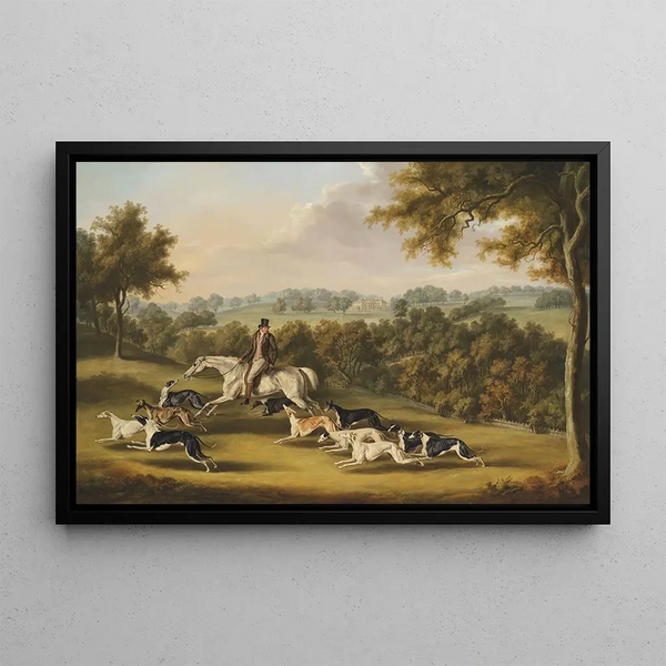 William Henry Davis - Colonel Newport Charletts Favourite Greyhounds at Hanley Court Worcestershire.webp