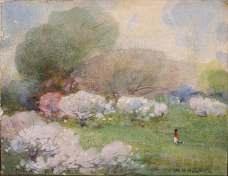 körsbärsblomster - William Henry Holmes — vy av konstverket