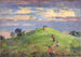 På kullen vid solnedgången 1926 - William Henry Holmes — vy av konstverket