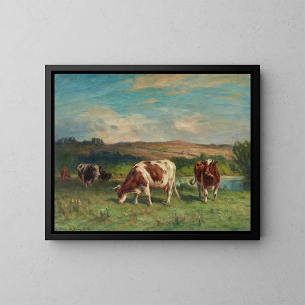 Prairies de Lyme - William Henry Howe — inramlat konstverk på väggen