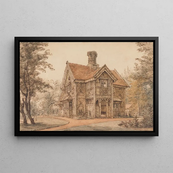 William Henry Hunt - A Lodge at Cassiobury.webp