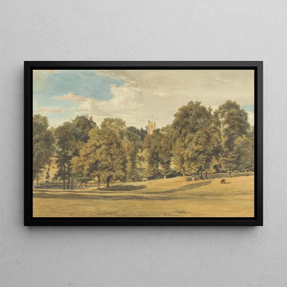 William Henry Hunt - Bushey Church from the South West.webp