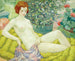 Nu dans un jardin - William Henry Kemble Yarrow — vy av konstverket