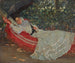 Le hamac rouge - William Henry Margetson — vy av konstverket