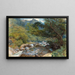 Sur l'East Lyn, North Devon - William Henry Millais — inramlat konstverk på väggen