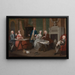 Portrait av en familj - William Hogarth — inramlat konstverk på väggen