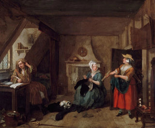 Le poète en détresse - William Hogarth — vy av konstverket