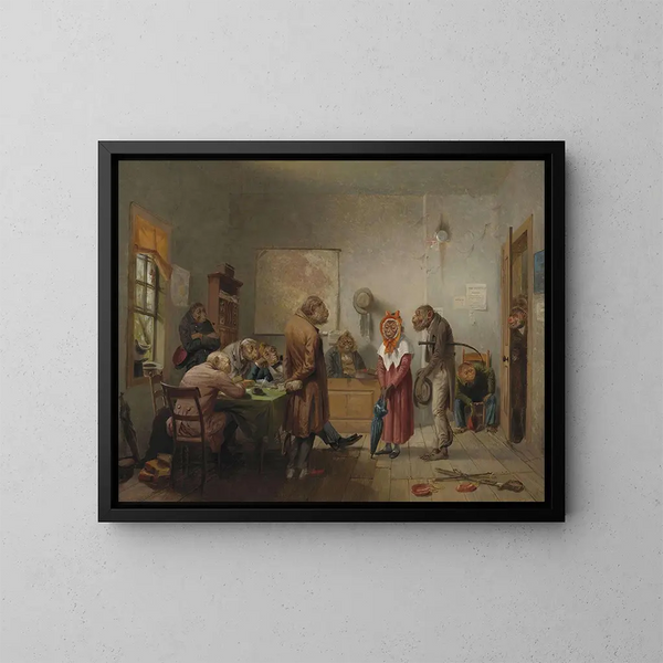 Divorce - William Holbrook Beard — inramlat konstverk på väggen