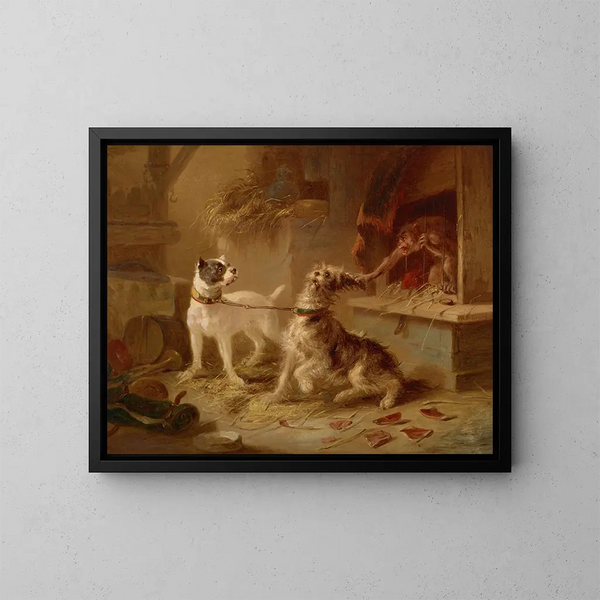 Munk busig - William Holbrook Beard — inramlat konstverk på väggen