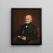 John Quincy Adams - William Hudson Jr — inramlat konstverk på väggen
