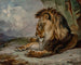 Lion endormi - William Huggins — vy av konstverket