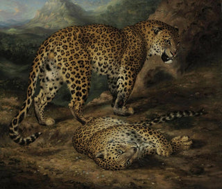 William Huggins - Two leopards.webp