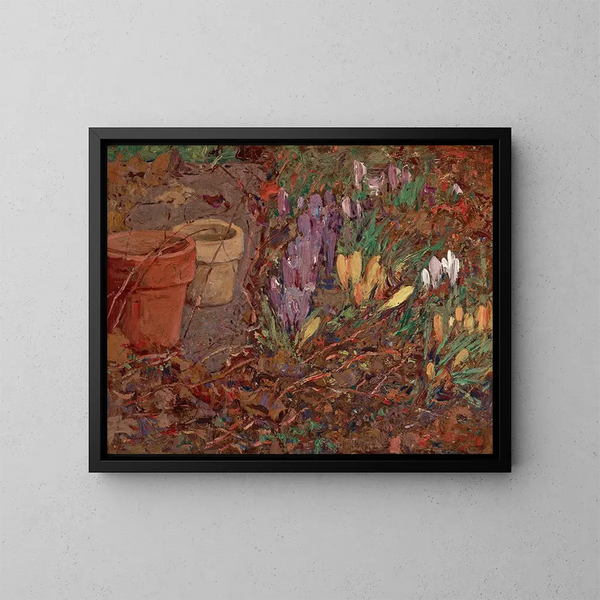 Crocus - William J. Forsyth — inramlat konstverk på väggen