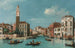 Vue de l'entrée du canal de Cannaregio avec l'église de San Geremia et le Palazzo Labia Venise - William James — vy av konstverket