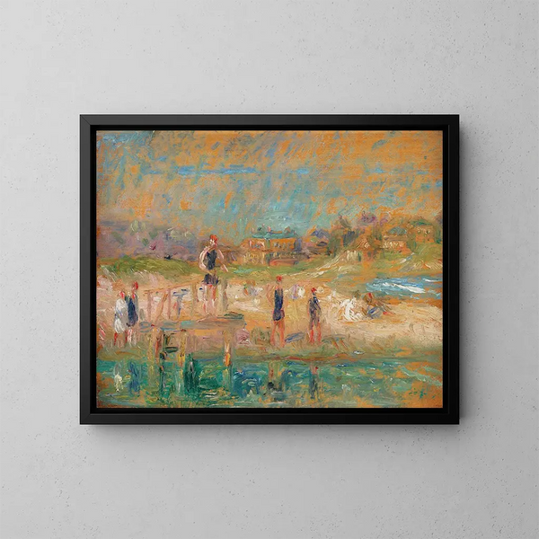 Baigneurs - William James Glackens — inramlat konstverk på väggen