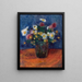 Blommor - William James Glackens — inramlat konstverk på väggen