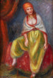 ung flicka i orientalisk kostym - William James Glackens — vy av konstverket