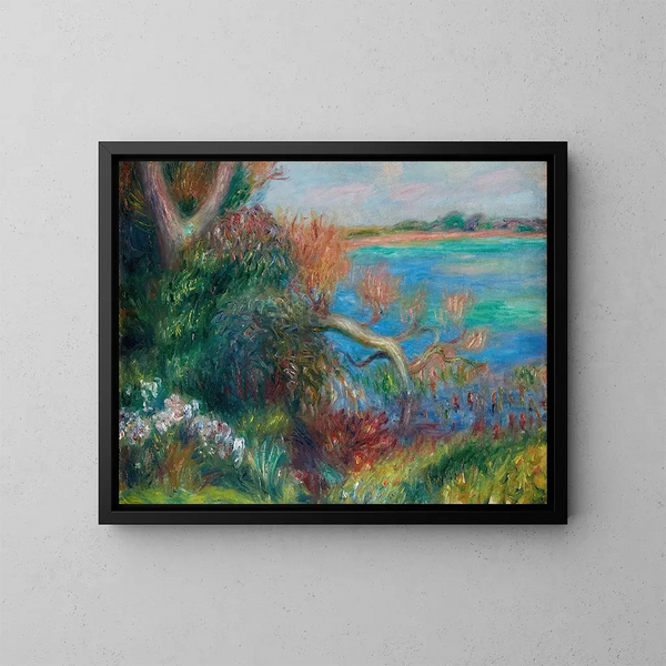 Bord de rivière - William James Glackens — inramlat konstverk på väggen