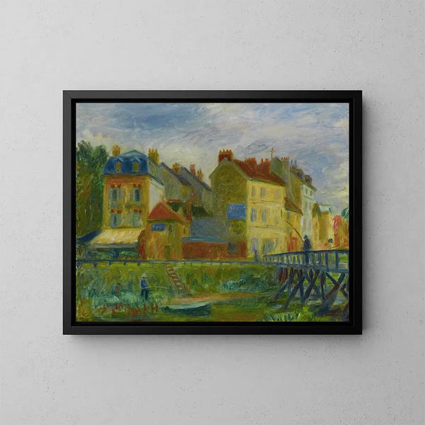 Samois-sur-Seine - William James Glackens — inramlat konstverk på väggen