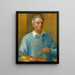 Självporträtt - William James Glackens — inramlat konstverk på väggen