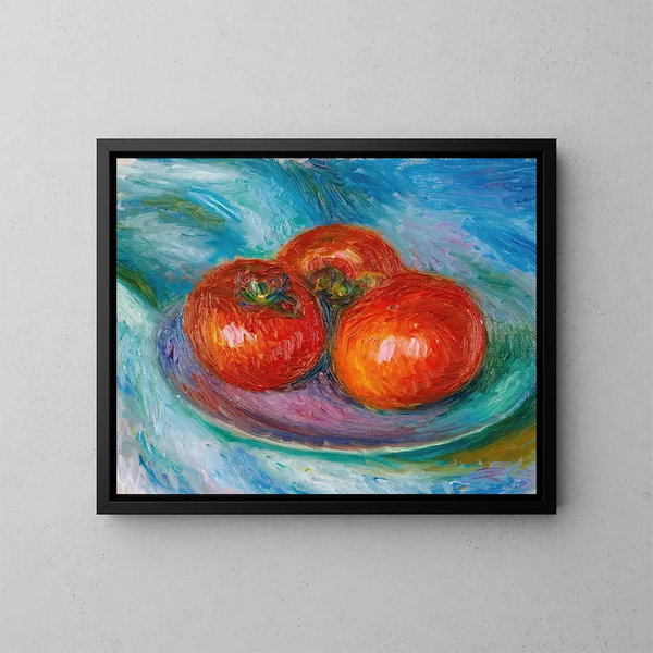 Tre tomater - William James Glackens — inramlat konstverk på väggen