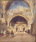 interiören i San Benedetto-kyrkan i Subiaco - William James Müller — vy av konstverket