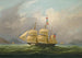La Barque Sylph som tillhör M. Alexander Robertson utanför Macao, Kina - William John Huggins — vy av konstverket