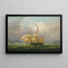 La Barque Sylph som tillhör M. Alexander Robertson utanför Macao, Kina - William John Huggins — inramlat konstverk på väggen