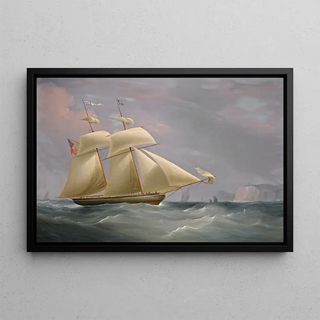 William John Huggins - The Topsail Schooner Amy Stockdale Off Dover.webp