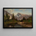 Half Dome, Yosemite - William Keith — inramlat konstverk på väggen