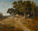 Sentier à travers les chênes de Californie - William Keith — vy av konstverket