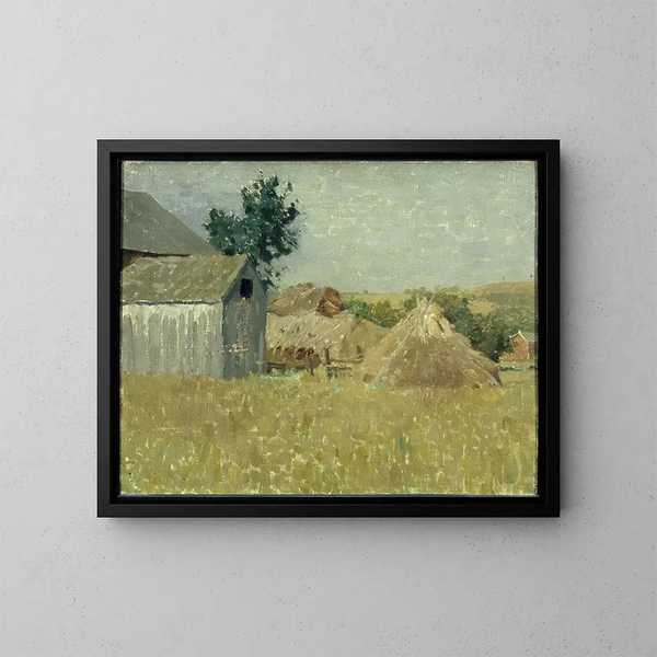 Grange grise - William Langson Lathrop — inramlat konstverk på väggen