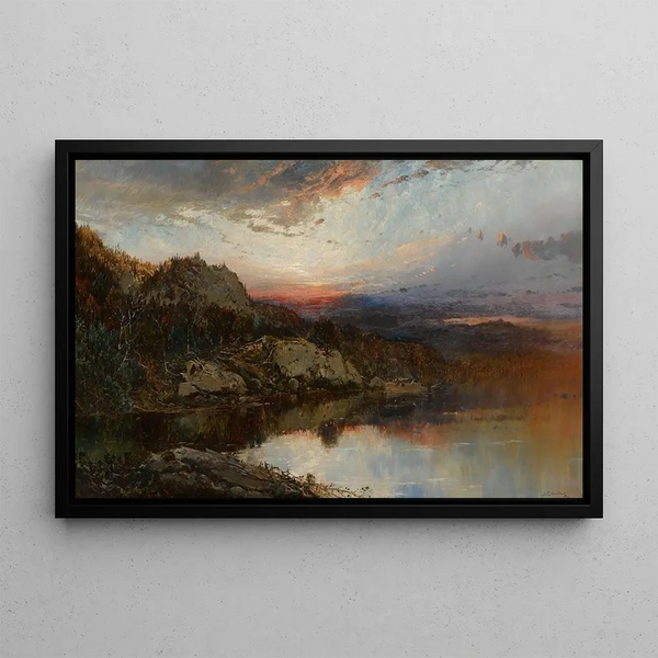 William Louis Sonntag - Landscape with Sunset.webp