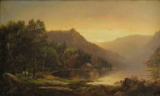 William Louis Sonntag - New England Mountain Lake at Sunrise.webp