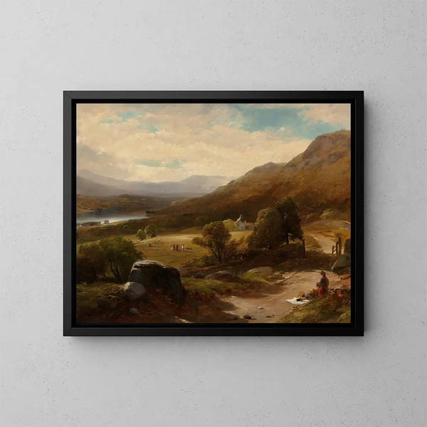 Lac Windermere, England - William M. Hart — inramlat konstverk på väggen