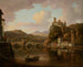 Château sur le Rhône, Frankrike - William Marlow — vy av konstverket
