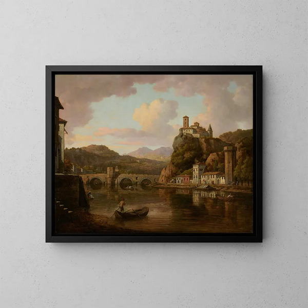 Château sur le Rhône, Frankrike - William Marlow — inramlat konstverk på väggen