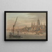 La ville et Saint-Paul depuis la rive sud - William Marlow — inramlat konstverk på väggen